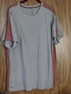 Men ’s XL - Open Trails Rust Brown & Gray Jersey Short sleeve Crew Neck